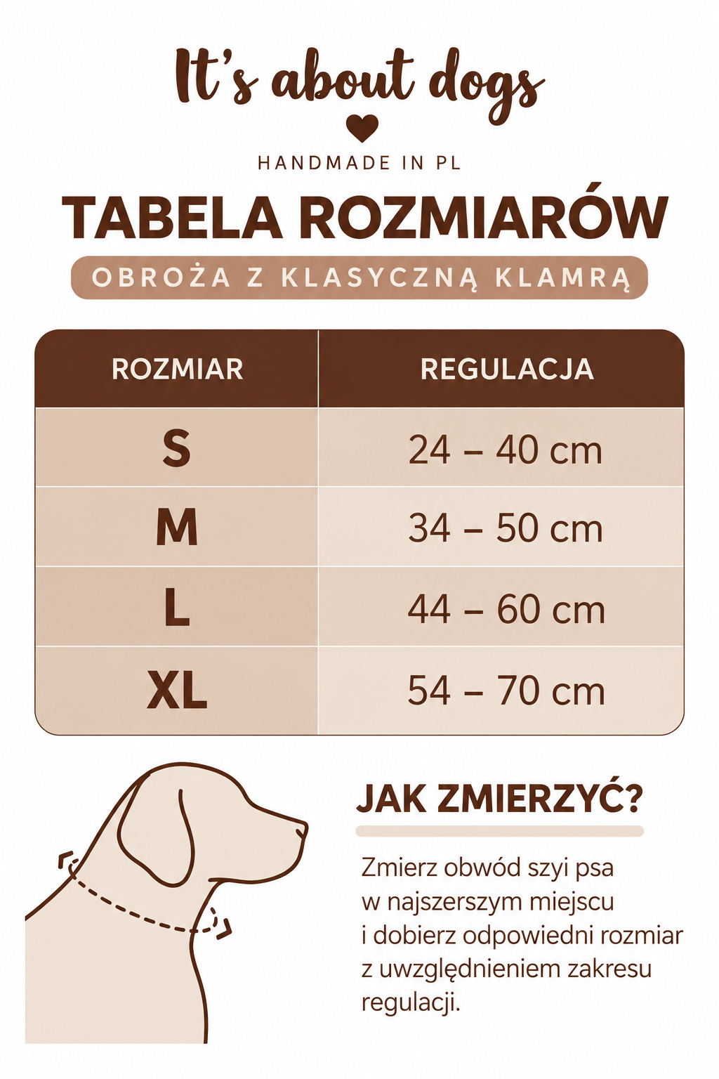 Obroża zapinana na klamrę klasyczną - obrazek 3
